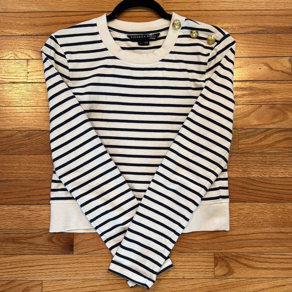 Veronica Beard striped long sleeve top